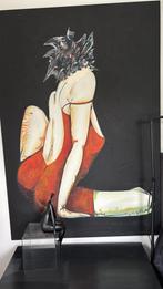 Heel Groot Schilderij, zittende vrouw, kunst, Ophalen