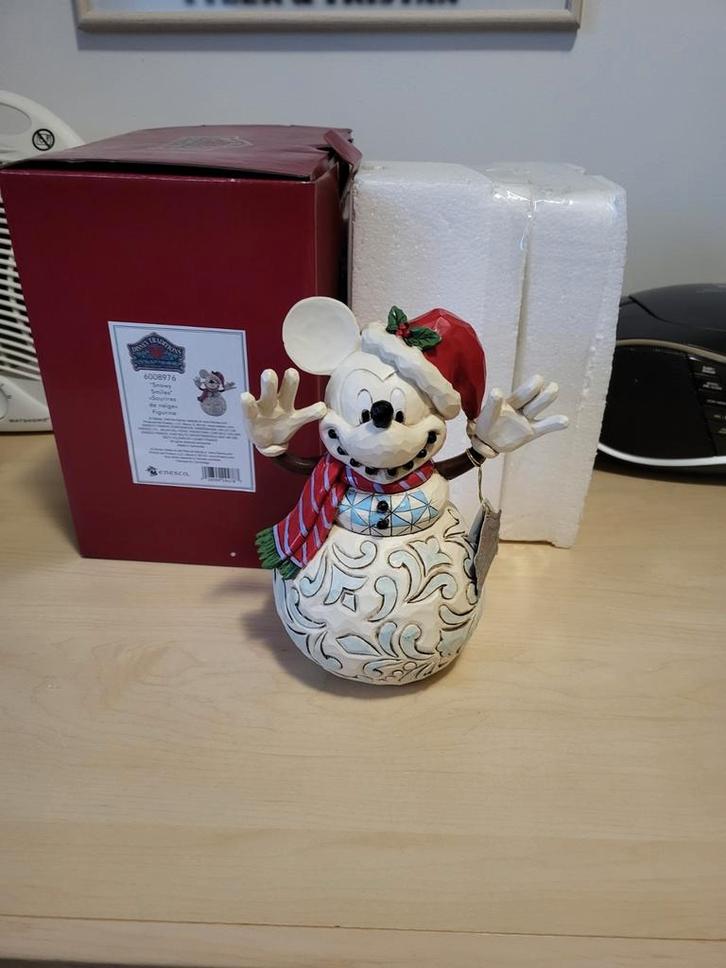nieuwe mickey mouse snowy smiles tradition jim shore kerst, Verzamelen, Disney, Nieuw, Beeldje of Figuurtje, Mickey Mouse, Ophalen of Verzenden