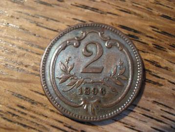 Oostenrijk 2 Heller 1896, keizer Franz Joseph I #578 beschikbaar voor biedingen