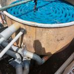 Filterinstallaties met blauwe japanse filtermat, Ophalen, Gebruikt