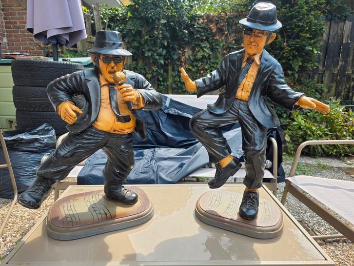 The Blues Brothers Beelden - Unieke Decoratie, Antiek en Kunst, Kunst | Beelden en Houtsnijwerken, Ophalen