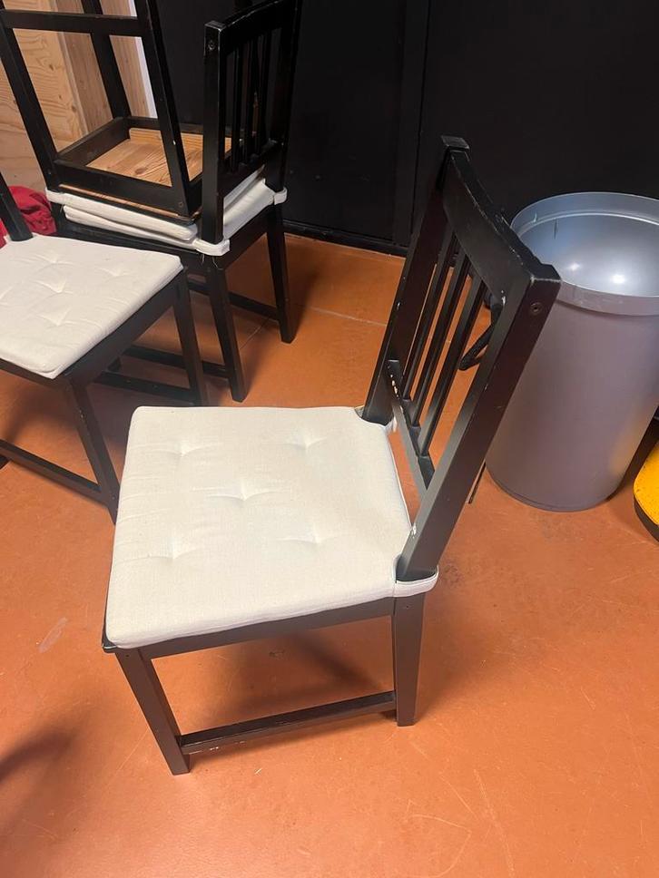 Leksvik uitklaptafel + 4 stoelen (opknapper), Antiek en Kunst, Antiek | Meubels | Stoelen en Banken, Ophalen