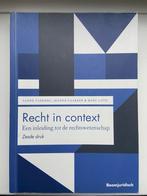 Jeanne Gaakeer - Recht in context ISBN 9789462907652, Boeken, Ophalen of Verzenden, Zo goed als nieuw, Jeanne Gaakeer; Marc Loth; Sanne Taekema