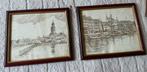 Pentekening Deventer bergkerk en Lebuinus, Antiek en Kunst, Kunst | Tekeningen en Foto's, Ophalen