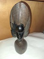 Afrikaans Houten Beeld (Ebben), Antiek en Kunst, Ophalen of Verzenden