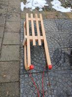 Klassieke houten slee voor winterpret!, Ophalen of Verzenden, Gebruikt, Hout