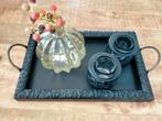 Dienblad met accessoires, Huis en Inrichting, Ophalen of Verzenden, Gebruikt, Hout