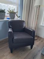 Donkerleren Ikea stoelen., Huis en Inrichting, Ophalen, Overige materialen, Gebruikt, Twee