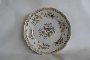 Antiek Polychroom Frans Bord Vogel beschikbaar voor biedingen