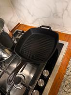 Lodge Grillpan - Gietijzer, Huis en Inrichting, Keuken | Potten en Pannen, Gebruikt, Ophalen of Verzenden, Koekenpan of Braadpan