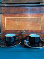 Delaunay bistro espressokopjes zwart goud, Antiek en Kunst, Antiek | Keramiek en Aardewerk, Ophalen of Verzenden