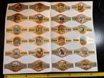 Vintage collectie 24 Sigarenbandjes Prehistorie, Verzamelen, Ophalen of Verzenden, Zo goed als nieuw, Beeldje of Figuurtje