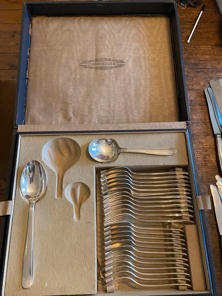 Gero 56 Nordique, 6 persoons cassette, igst, Antiek en Kunst, Antiek | Bestek, Ophalen of Verzenden