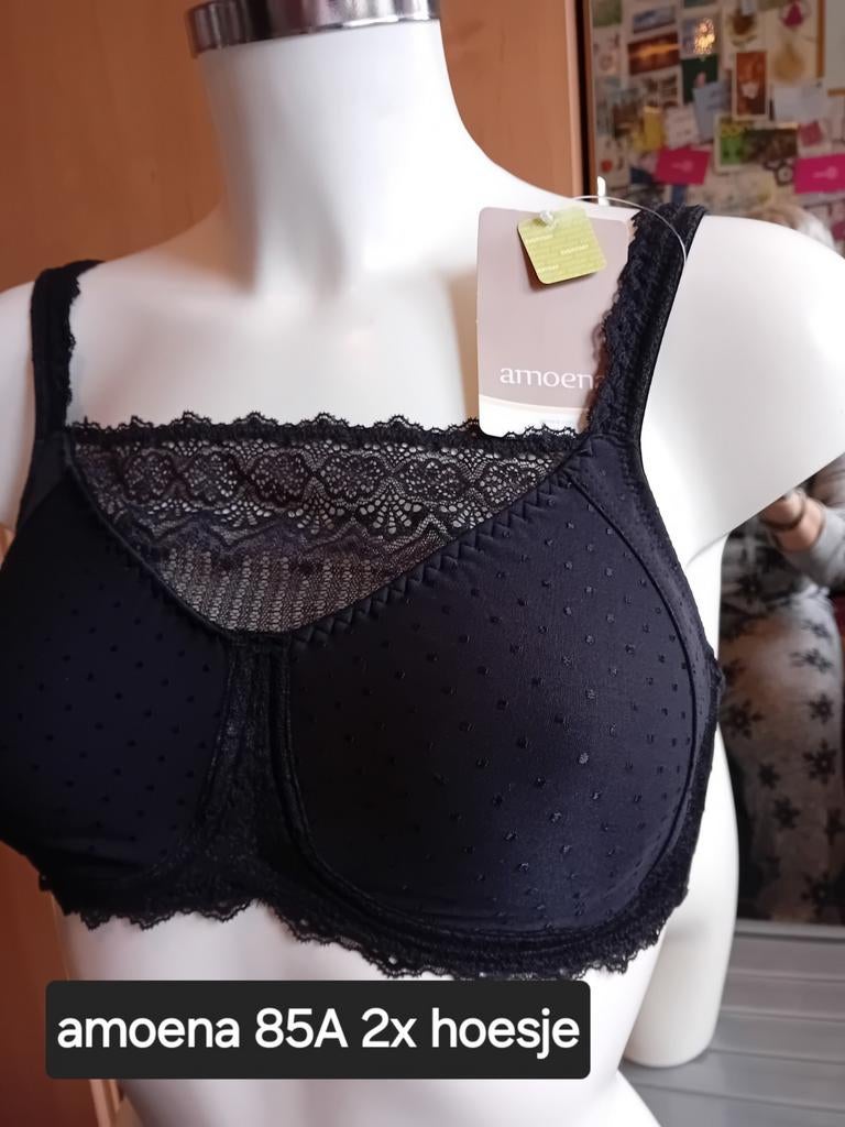 Mooie nieuwe zwarte prothese bh 85A, Ophalen of Verzenden, Zwart, BH