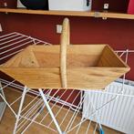 Houten plukmand. 34x23 cm, Huis en Inrichting, Mand, Nieuw, Ophalen of Verzenden, Rechthoekig