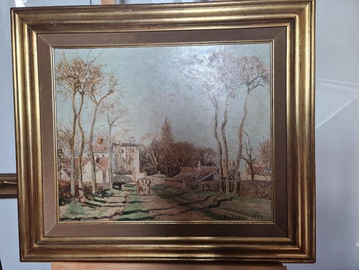 Moi Schilderij C.Pissarro - 1872, Antiek en Kunst, Kunst | Schilderijen | Abstract, Ophalen of Verzenden