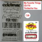 Hobby Stempels My Favorite Things (2), Hobby en Vrije tijd, Ophalen of Verzenden, Zo goed als nieuw, Overige thema's