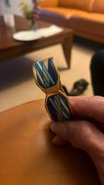 Armband, Ophalen of Verzenden, Gebruikt, Blauw, Staal