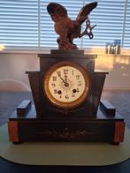 Antieke franse pendule met adelaar, Ophalen of Verzenden