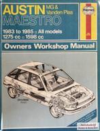 Haynes Owners Workshop Manual Austin MG & Vanden Plas Maestr, Ophalen of Verzenden