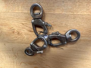3 x grote Gibb snapsluiting met wartel oog  beschikbaar voor biedingen