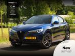 Alfa Romeo Stelvio 2.0 T AWD 280PK Veloce | Carplay | Custom, Auto's, Alfa Romeo, 4 cilinders, Blauw, Leder, Bedrijf