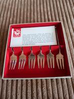 6 Zwaar verzilverde gebaksvorkjes Margriet vorkjes, Antiek en Kunst, Ophalen of Verzenden, Zilver