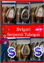 Bvlgari Tubogas, Sieraden, Tassen en Uiterlijk, Nieuw, Waterdicht, Zilver, Traptreden