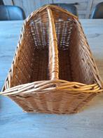 Rieten krantenmand, Huis en Inrichting, Ophalen, Gebruikt, Rechthoekig, Riet