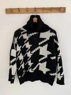 Guts & Gusto coltrui zwart wit pied de poule onesize, Verzenden, Zo goed als nieuw, Zwart