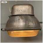 Oude Industriele hanglamp plafondlamp met glas - Mooi licht, Industrieel, Gebruikt, Glas, Ophalen