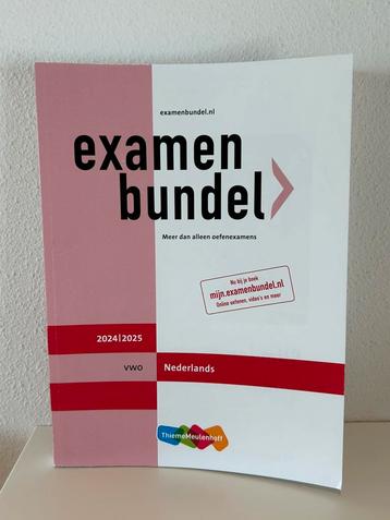 Examenbundel Nederlands VWO 24/25 beschikbaar voor biedingen