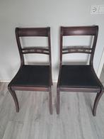 2 stoelen, Huis en Inrichting, Stoelen, Hout, Twee, Bruin, Ophalen of Verzenden