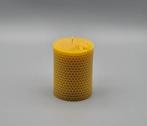 Ronde Kaars van gele Bijenwas, Overige materialen, Nieuw, Ophalen of Verzenden, Minder dan 25 cm