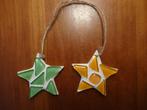 Houten kerststerren met mozaïekstenen, Diversen, Kerst, Ophalen of Verzenden, Zo goed als nieuw