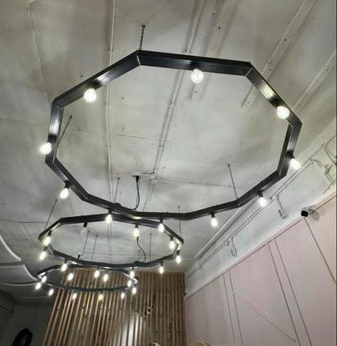 Industriële Hanglamp - Stoer Design, Huis en Inrichting, Lampen | Hanglampen, Gebruikt, Minder dan 50 cm, Metaal, Ophalen