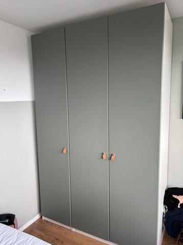 Deuren pax kast - 3 stuks - reinsvoll grijs groen 