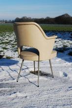 Vintage stoel jaren '50 skai, Huis en Inrichting, Stoelen, Gebruikt, Vintage, Hout, Eén