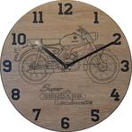 Themaklok met een Zundapp Super Combinette brommer als thema, Ophalen of Verzenden, Nieuw, Wandklok
