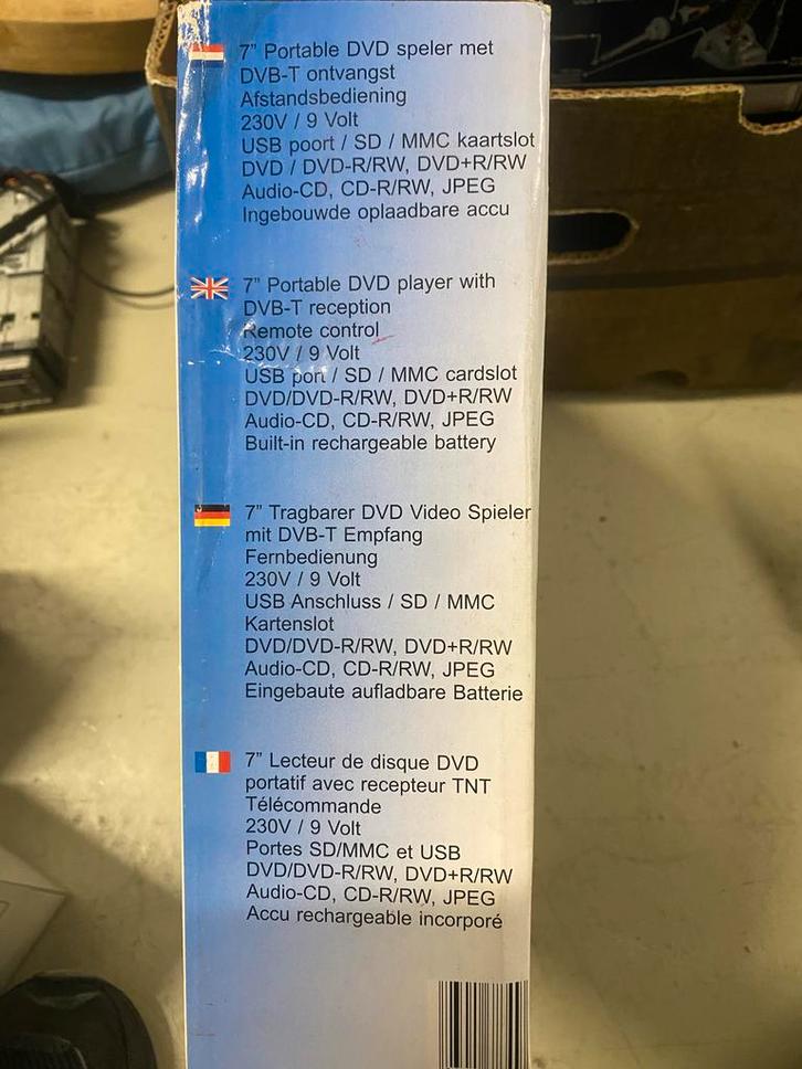 Nieuwe MT Logic DVD-2021 DVBT Draagbare DVD Speler, Audio, Tv en Foto, Dvd-spelers, Nieuw, Dvd-speler, Overige merken, Draagbaar