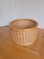 Xl grote vintage rotan bamboe ronde mand, Ophalen of Verzenden, Rond, Riet