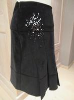 Nieuwe fluwelen rok van Isabell Kristensen met steentjes, S, Kleding | Dames, Zwart, Nieuw, Maat 36 (S), Onder de knie