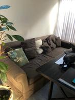 Zwarte bank lounge bank, Huis en Inrichting, Banken | Bankstellen, Ophalen, Gebruikt, 75 tot 100 cm, Rechte bank