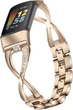 Spotprijs! Nieuwe luxe armband voor Fitbit 5, Nieuw, Android, Ophalen of Verzenden, Geel