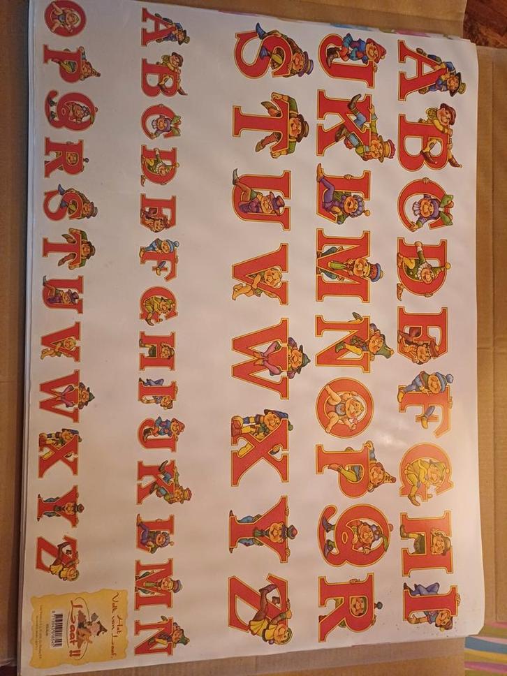 31 x Alfabet Knipvel Volk van Laaf - Nieuw 50x70cm, Verzamelen, Efteling, Ophalen of Verzenden