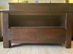 TV Meubel, Gebruikt, 100 tot 150 cm, Teakhout, Ophalen of Verzenden