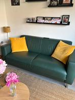 Emerald groene leren bank, Huis en Inrichting, Ophalen, Leer, 150 tot 200 cm, Modern 2,5 zits