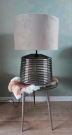 Tafellamp smokeglas hotel chique Lamp Light and Living Nieuw, Ophalen, Nieuw, Hotel chique Luxe, 50 tot 75 cm