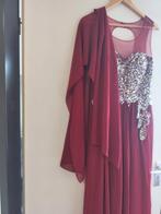 Feest jurk met sjaal, Kleding | Dames, Jurken, Maat 38/40 (M), Nieuw, Ophalen of Verzenden, Rood