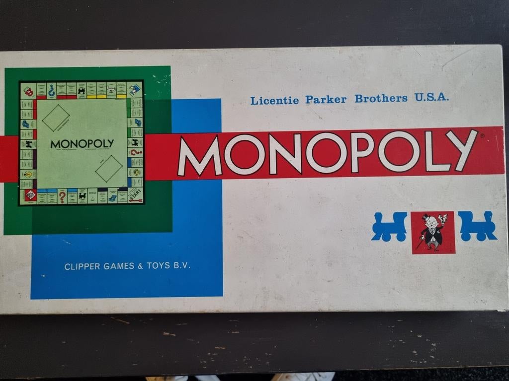 Monopoly - Clipper / Parker Brothers (Vintage uitvoering), Spelcomputers en Games, Spelcomputers | Overige, Ophalen of Verzenden